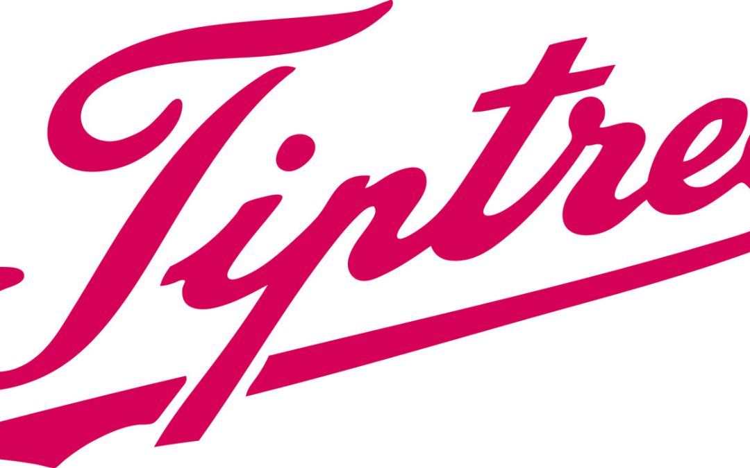 Tiptree in roze sierlijke letters