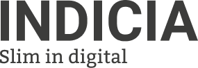 Digitaal bureu Indicia, slogan is "slim in digital"