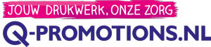 Logo van Q-promotions.nl. Jouw drukwerk, onze zorg