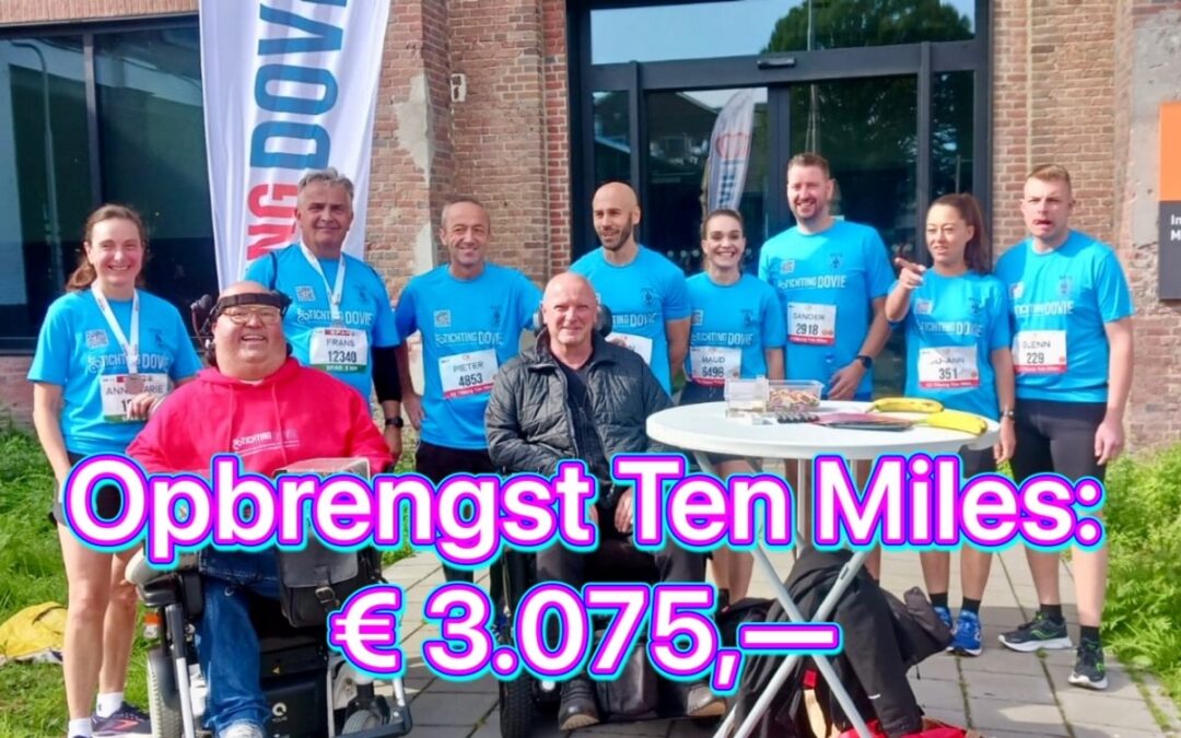 Ten Miles worden ontvangen door Stichting DOVIE